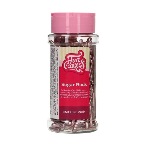Metallic Pink Sugar Rods XL 70g