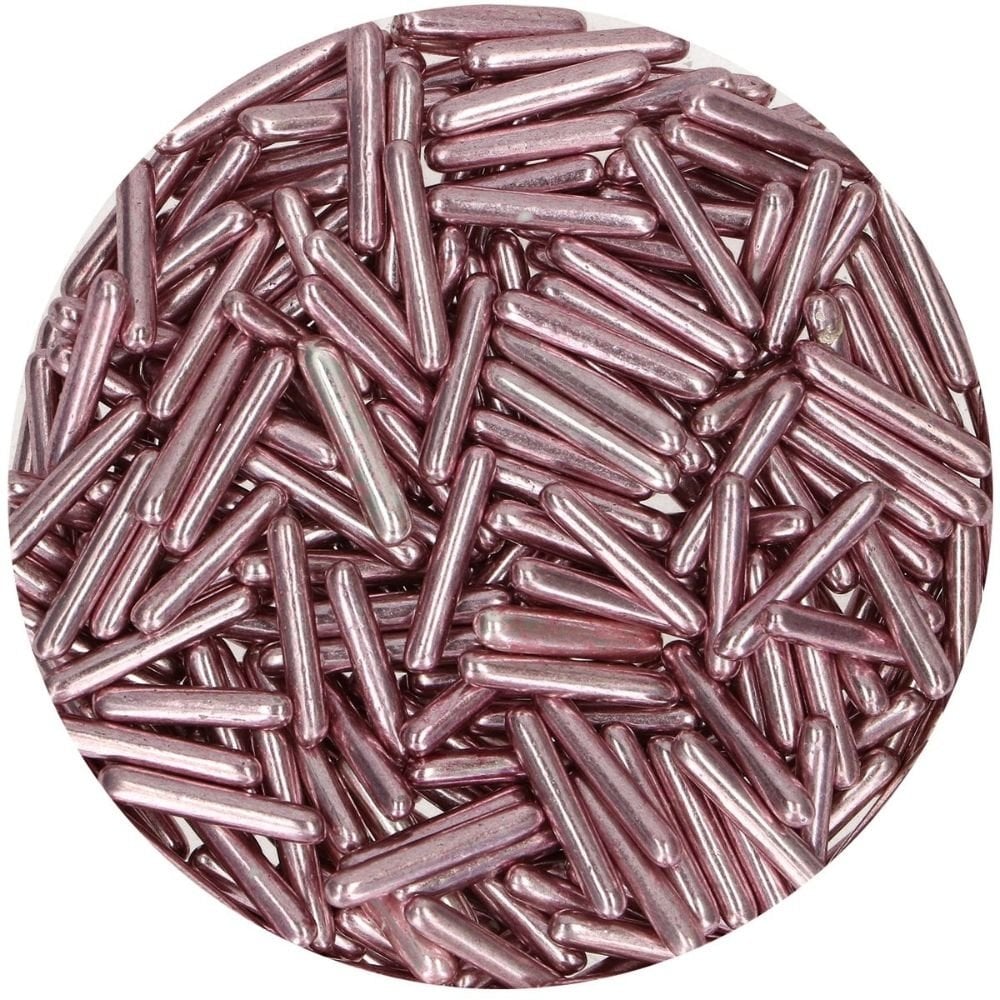 Metallic Pink Sugar Rods XL 70g