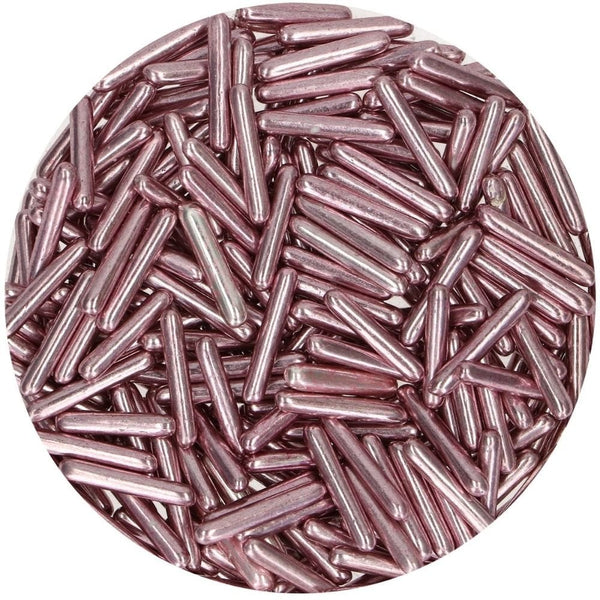 Metallic Pink Sugar Rods XL 70g
