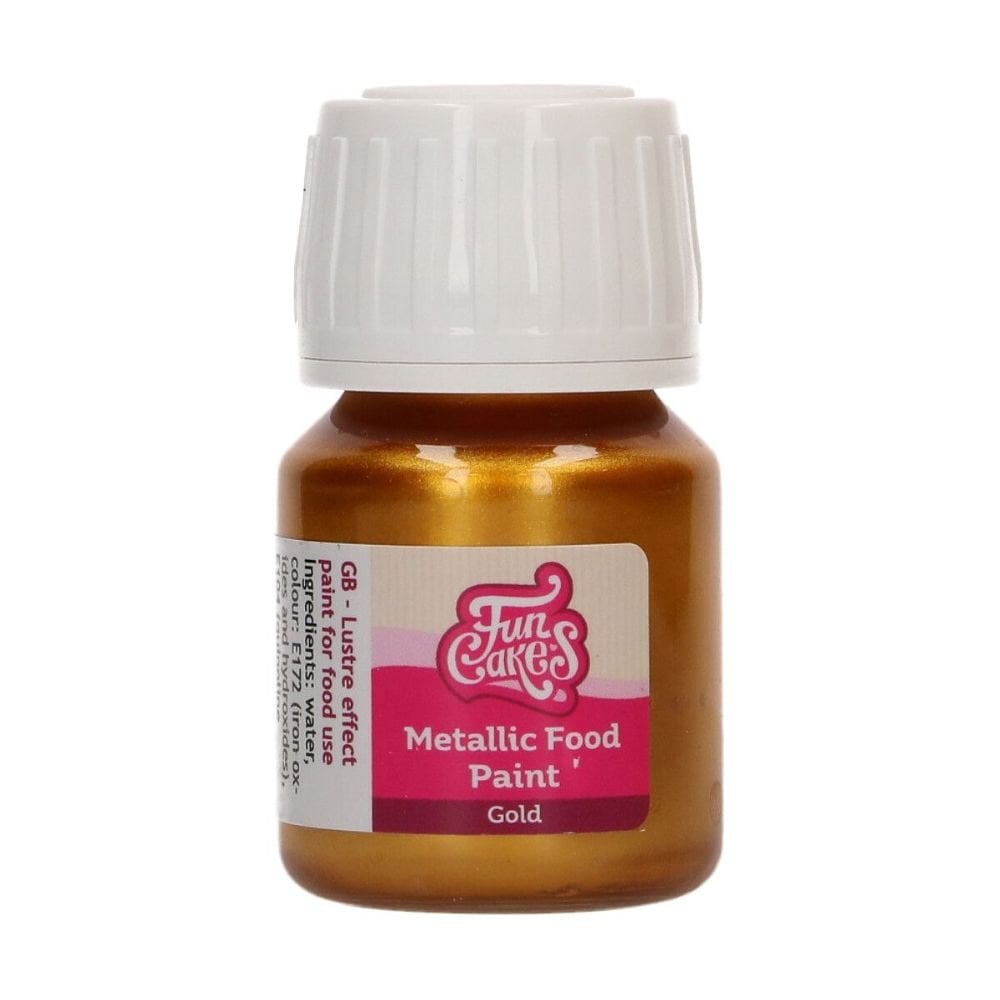 Metallic Food Paint 30ml - Gold