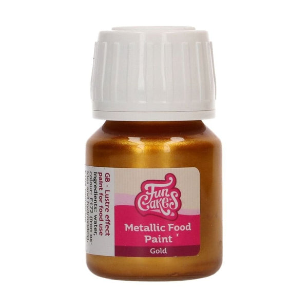 Metallic Food Paint 30ml - Gold
