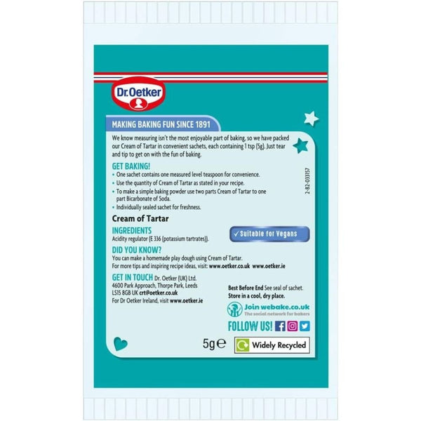 Cream Of Tartar Sachet 5g x 6