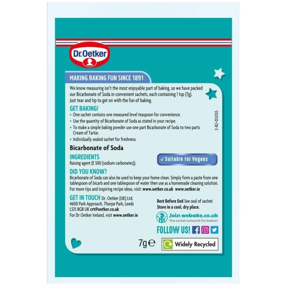 Bicarbonate Of Soda Sachet 7g x 6