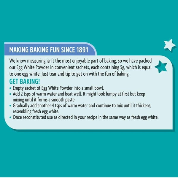 Free Range Egg White Powder Sachet 4 x 5g