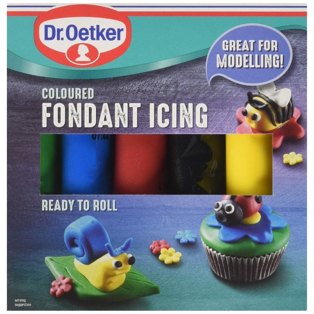 Multicolour Ready To Roll Fondant Icing 5 x 100g