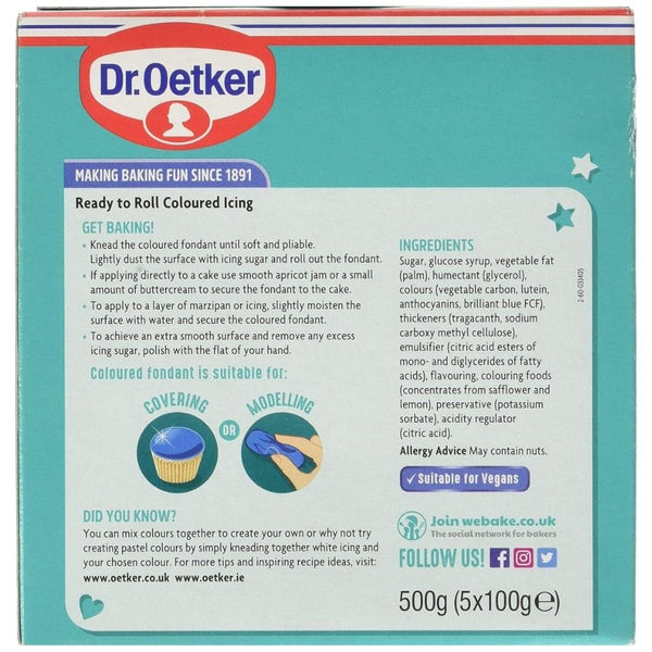 Multicolour Ready To Roll Fondant Icing 5 x 100g