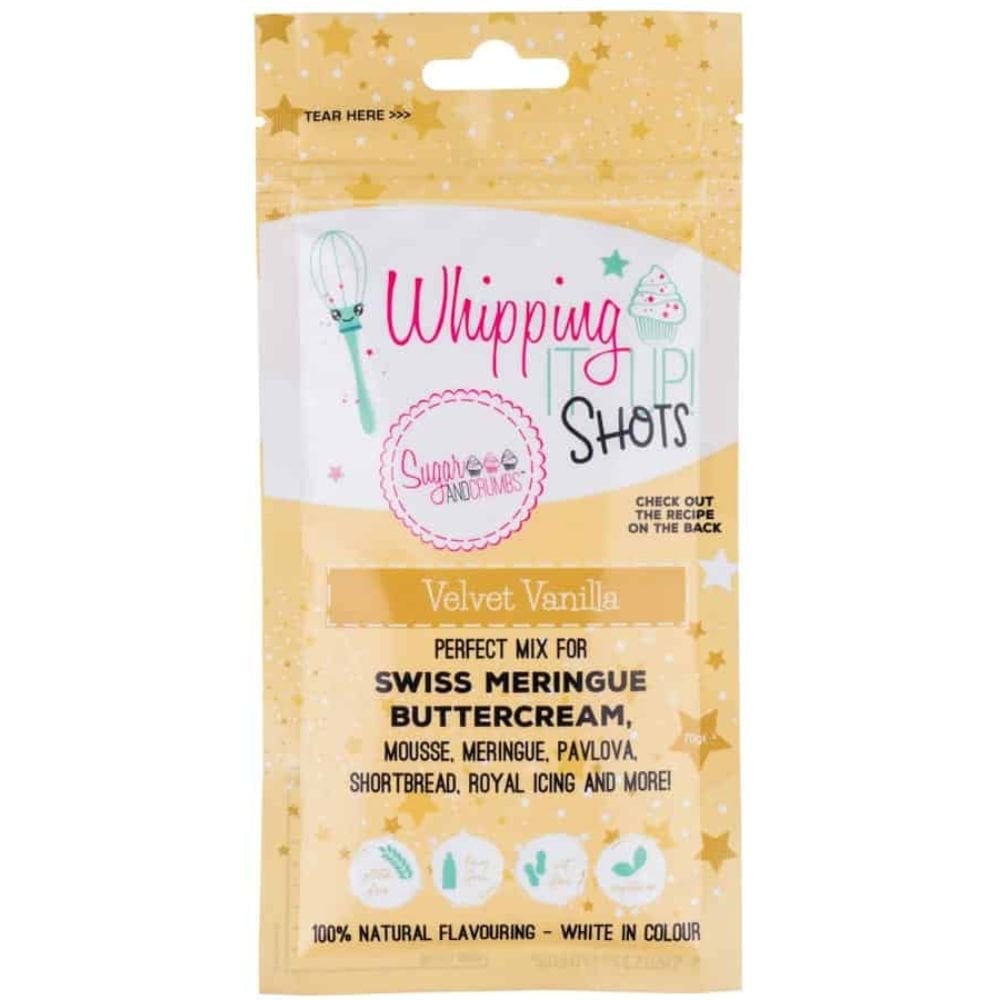 Velvet Vanilla Whipping It Up! Swiss Meringue Buttercream Flavour Shot 70g