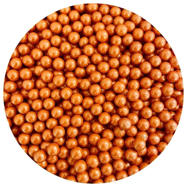 10mm Orange Chocolate Filled Sugar Pearls 80g