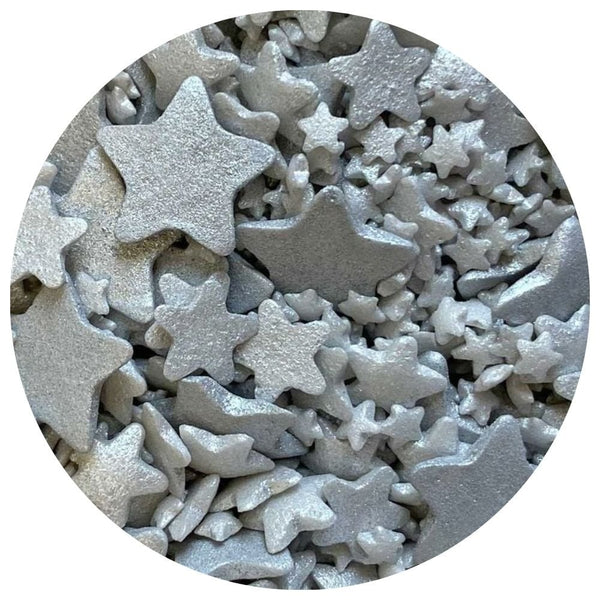 Shimmer Sterling Silver Mixed Star Sprinkle Mix 60g