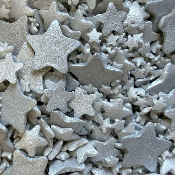 Shimmer Sterling Silver Mixed Star Sprinkle Mix 60g