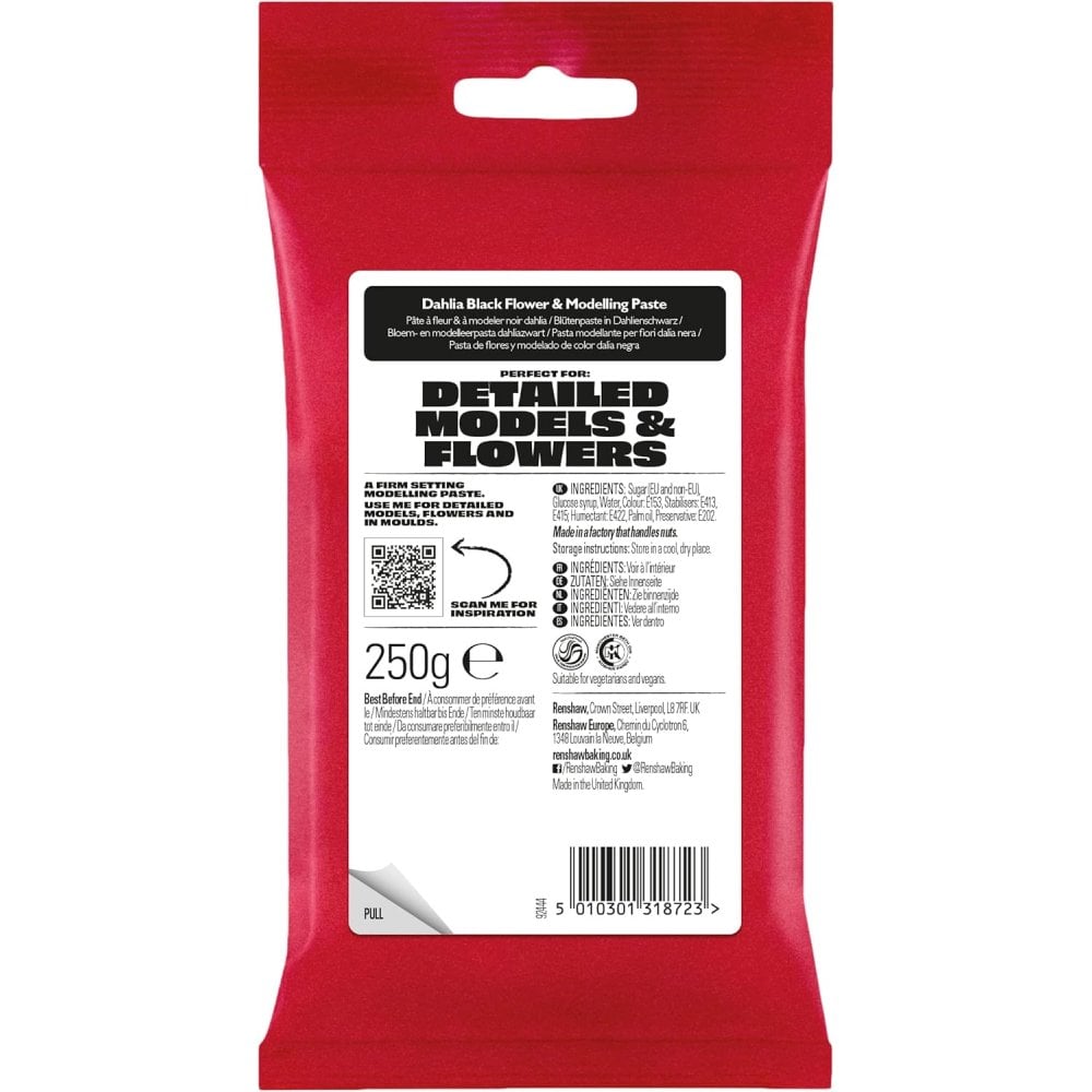 Dahlia Black Flower & Modelling Paste 250g