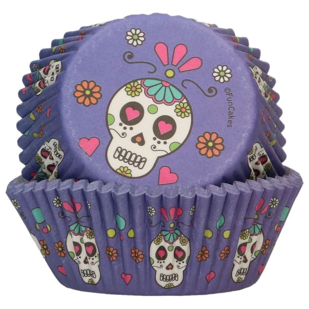 Day Of The Dead Baking Cases x 48