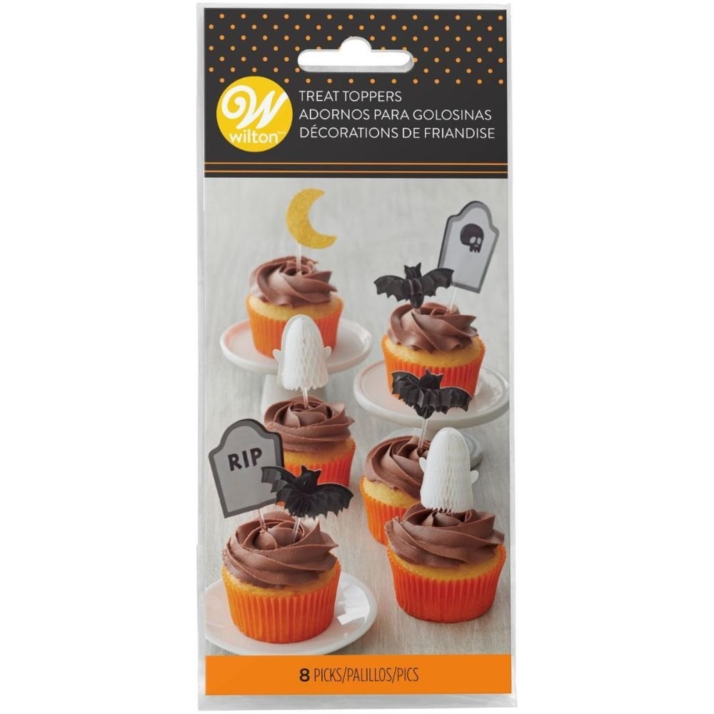 Halloween Cupcake Pick Toppers x 8