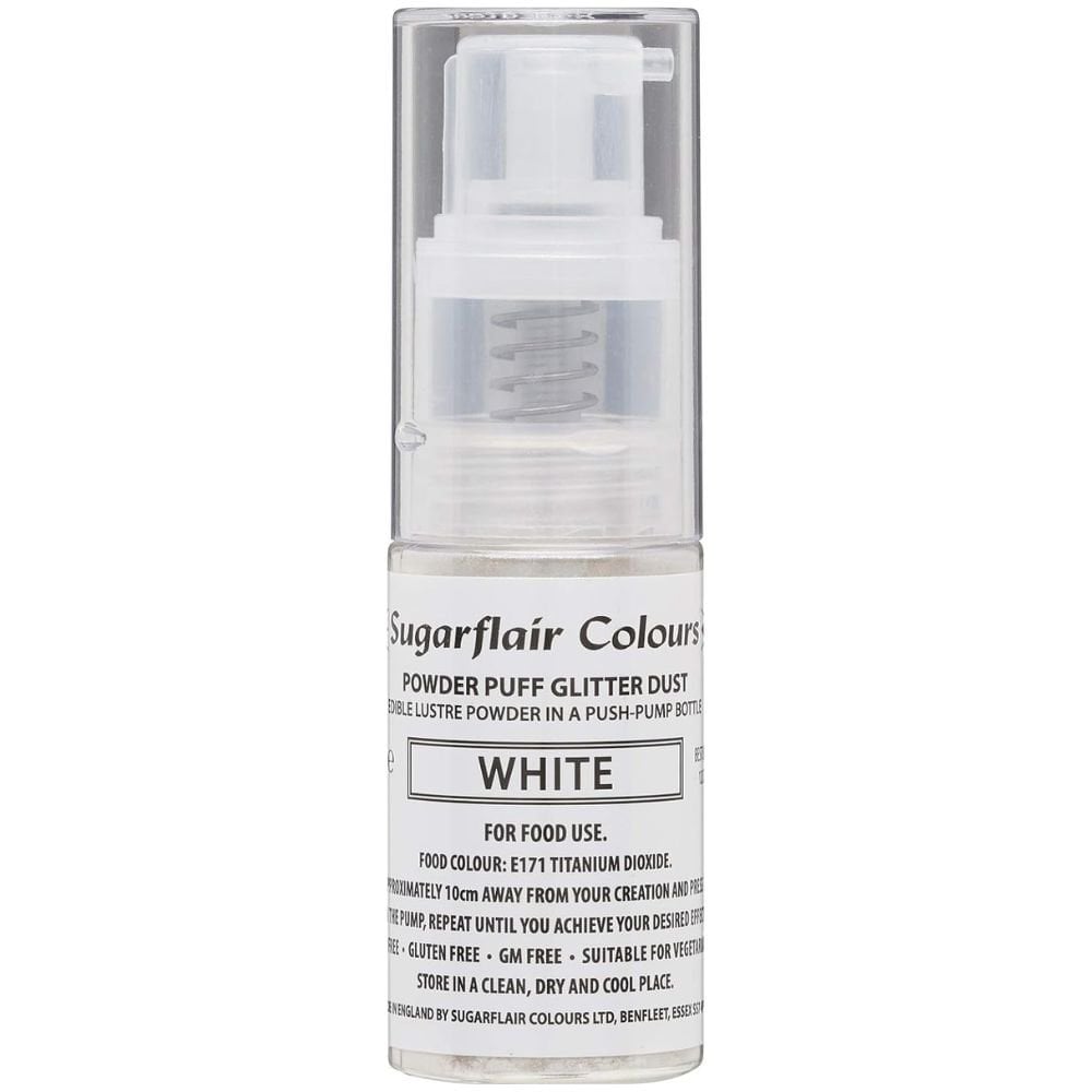 Glitter Dust Non-Aerosol Pump Spray - White