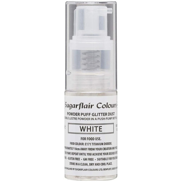 Glitter Dust Non-Aerosol Pump Spray - White