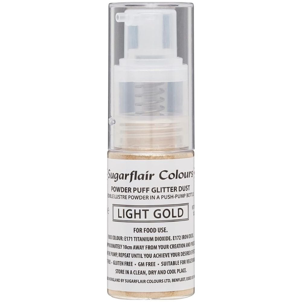 Glitter Dust Non-Aerosol Pump Spray - Light Gold