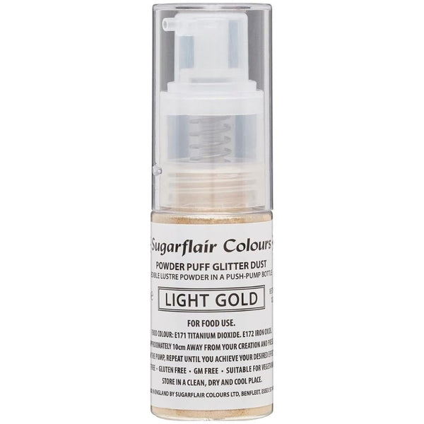 Glitter Dust Non-Aerosol Pump Spray - Light Gold