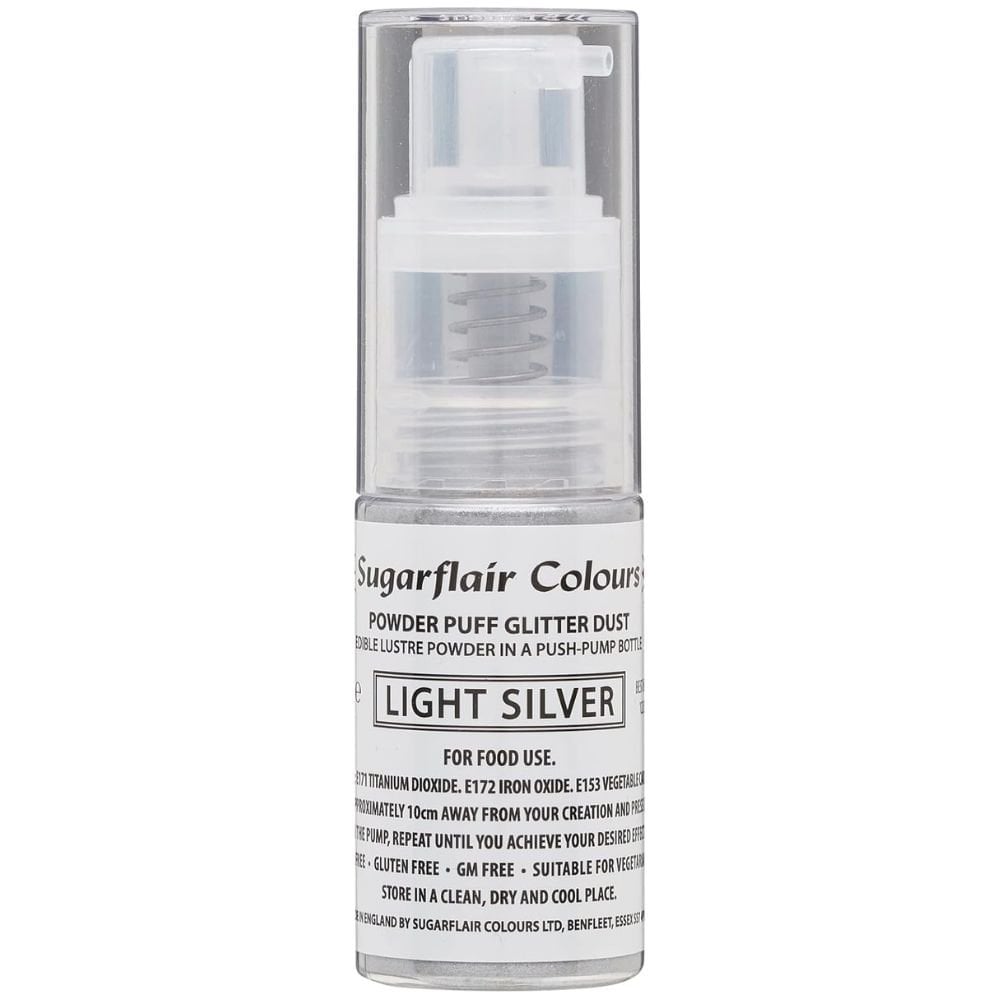 Glitter Dust Non-Aerosol Pump Spray - Light Silver