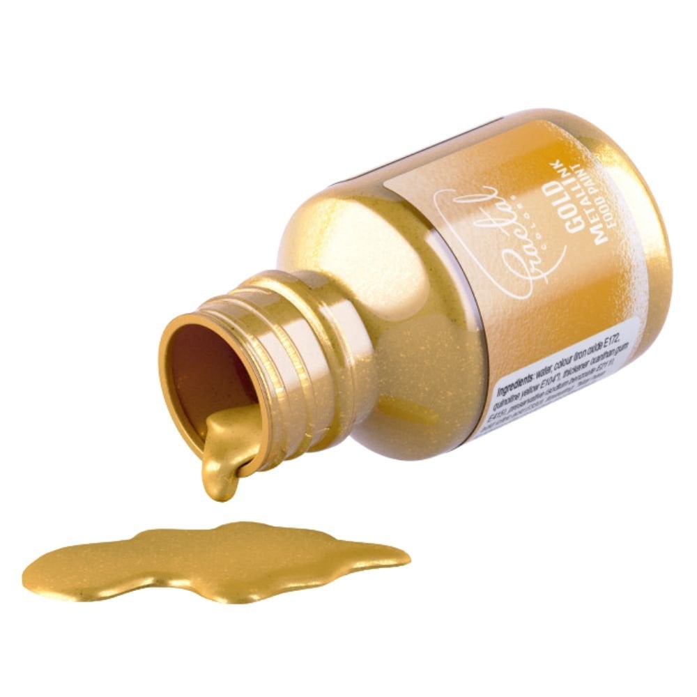 MetallInk Food Paint 30ml - Gold