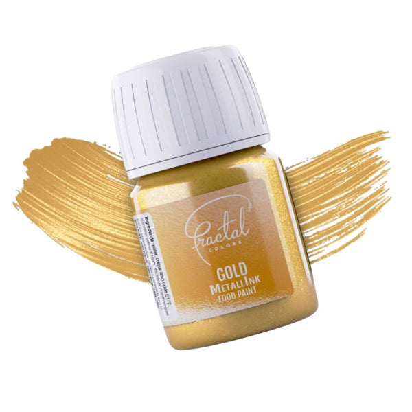 MetallInk Food Paint 30ml - Gold