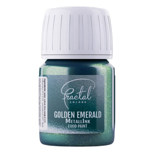 MetallInk Food Paint 30ml - Golden Emerald