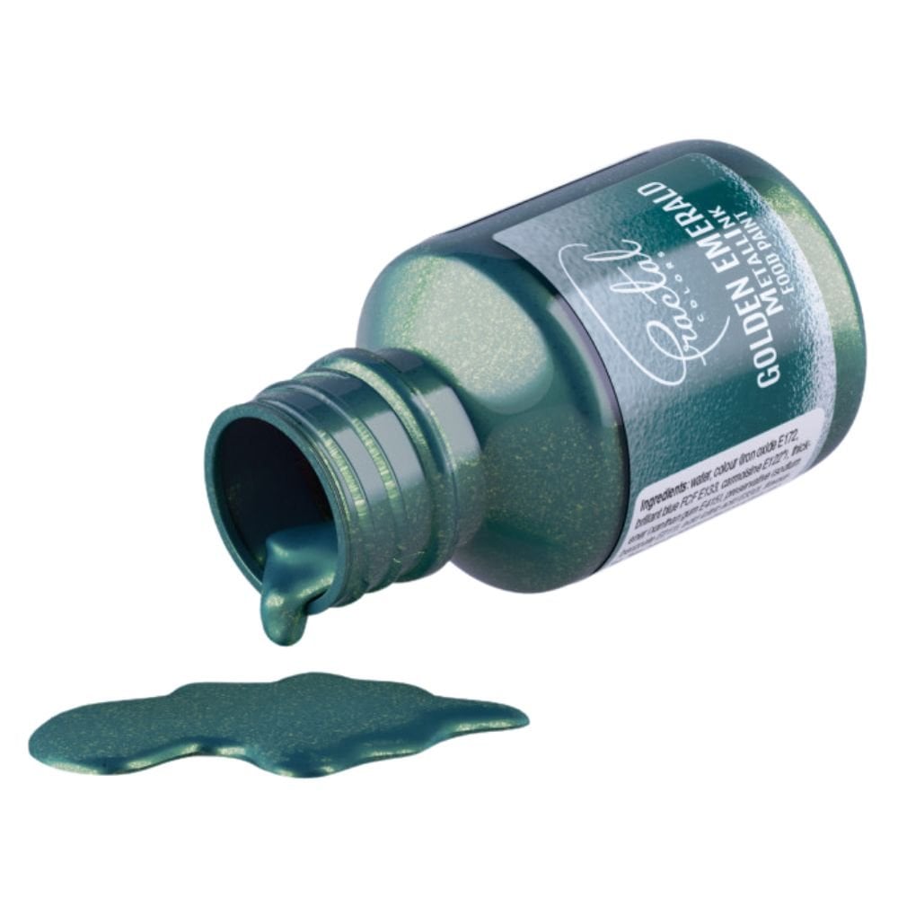 MetallInk Food Paint 30ml - Golden Emerald