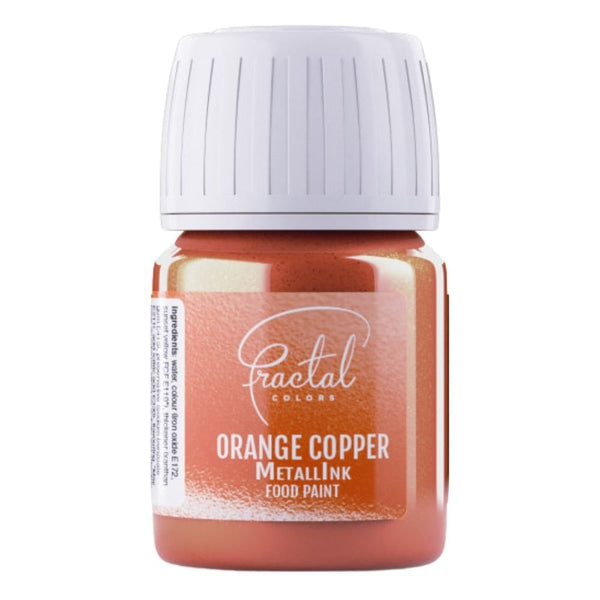 MetallInk Food Paint 30ml - Orange Copper