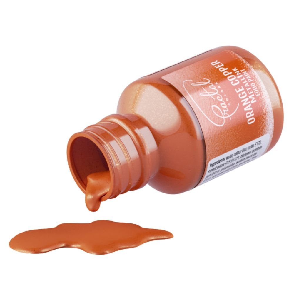 MetallInk Food Paint 30ml - Orange Copper