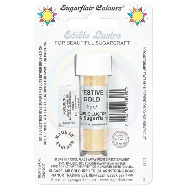 Festive Gold Edible Lustre 2g
