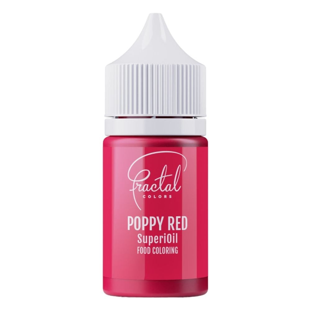 Poppy Red - SuperiOil Oil Based Food Colouring 30ml