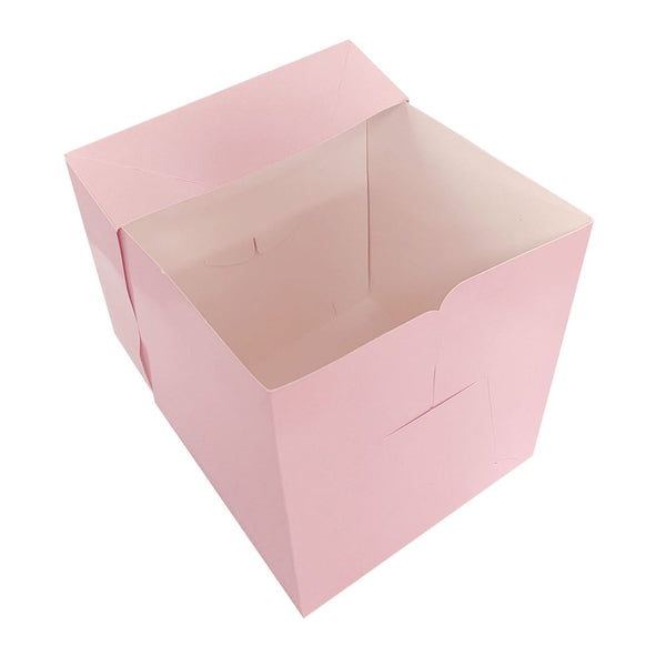 Baby Pink MATT Extra Deep Cake Box With Window
