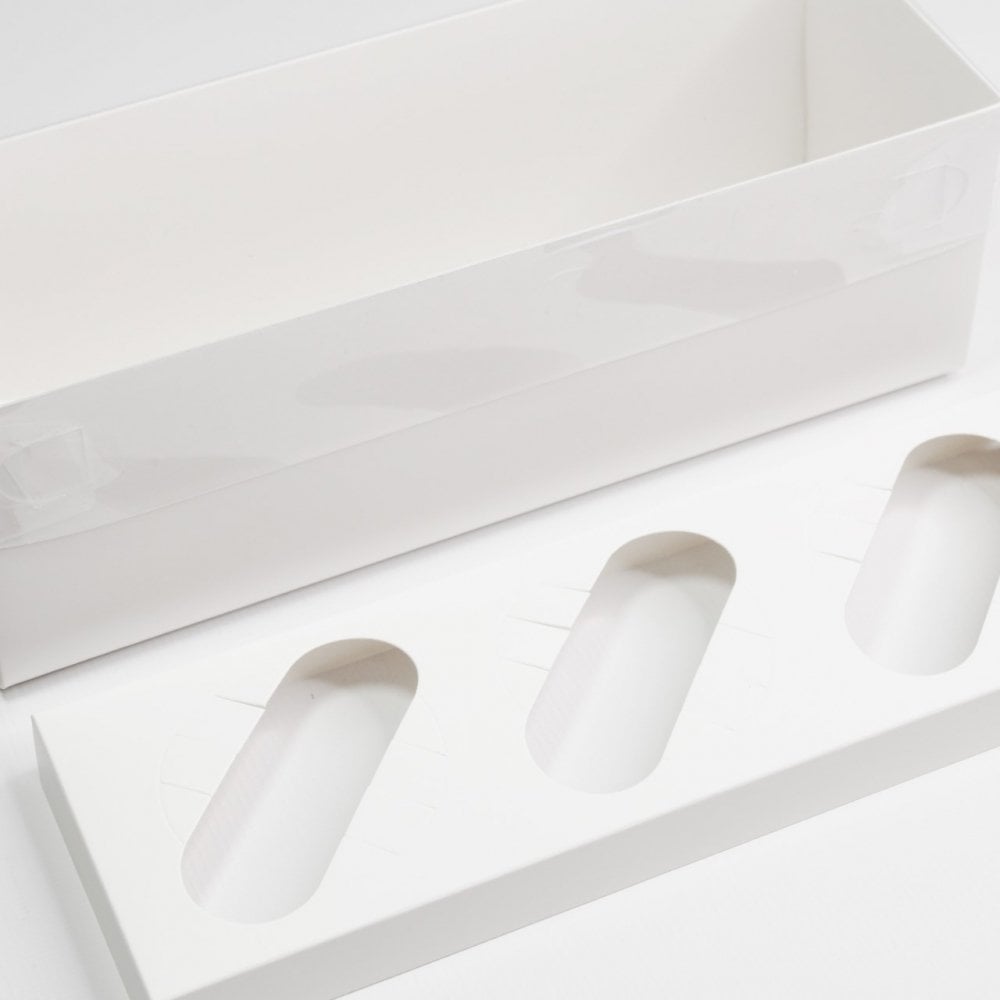 Holds 3 Cupcake Box With Full Clear Lid - Pack Of 2