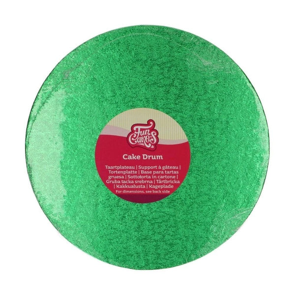 12mm Green Round Drum Cake Board