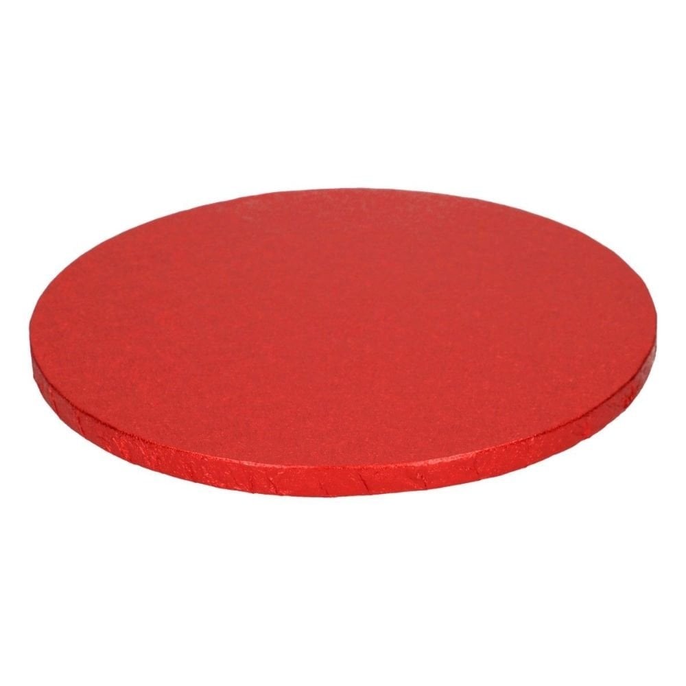 12mm Red Round Drum Cake Board