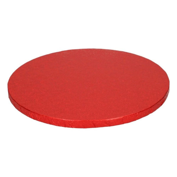12mm Red Round Drum Cake Board