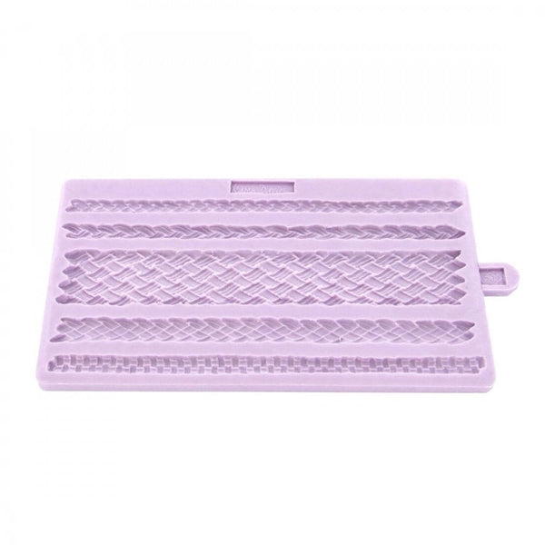 Plaited Borders Silicone Mould