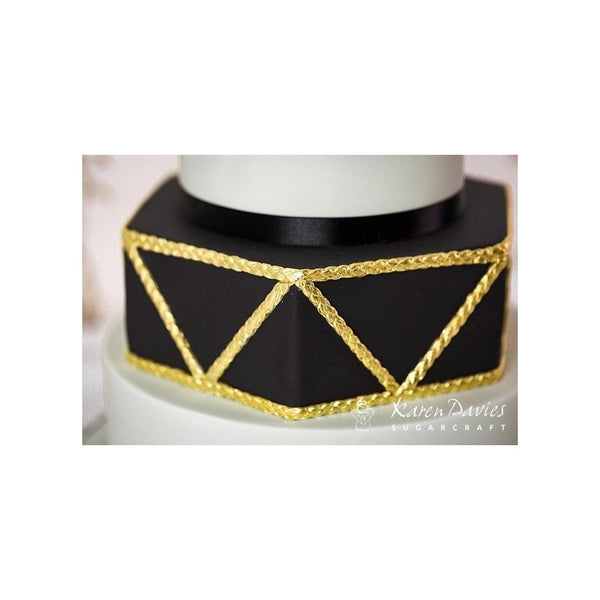 Plaited Borders Silicone Mould
