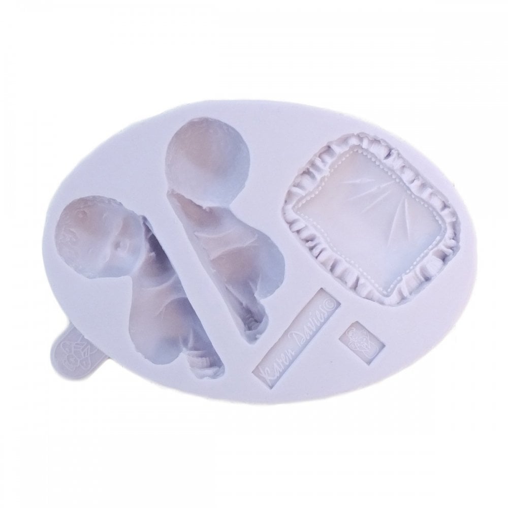 Sleeping Baby & Pillow Silicone Mould