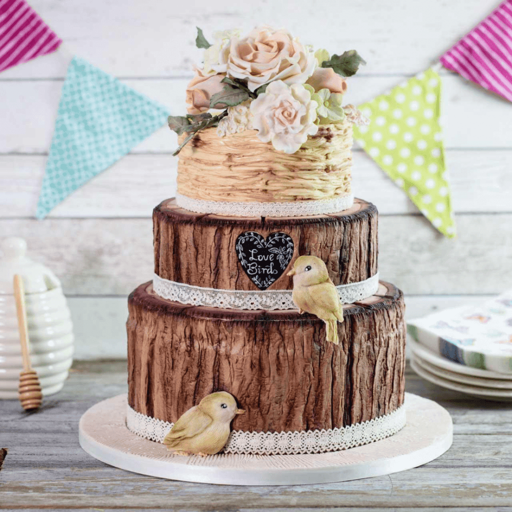 Rustic Woodland Bark Silicone Mould