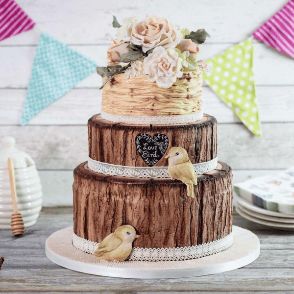 Rustic Woodland Bark Silicone Mould