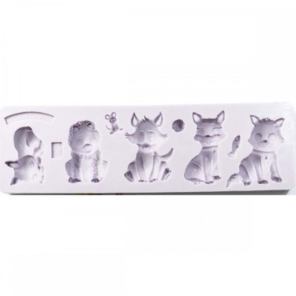 5 Cats By Alice Silicone Mould
