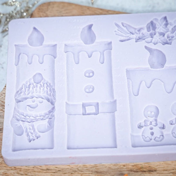 Christmas Candles Silicone Mould