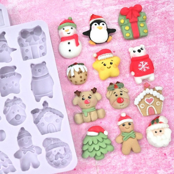 Miniature Christmas Silicone Mould