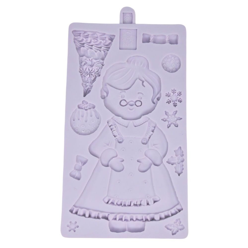 Mrs Claus Christmas Silicone Mould