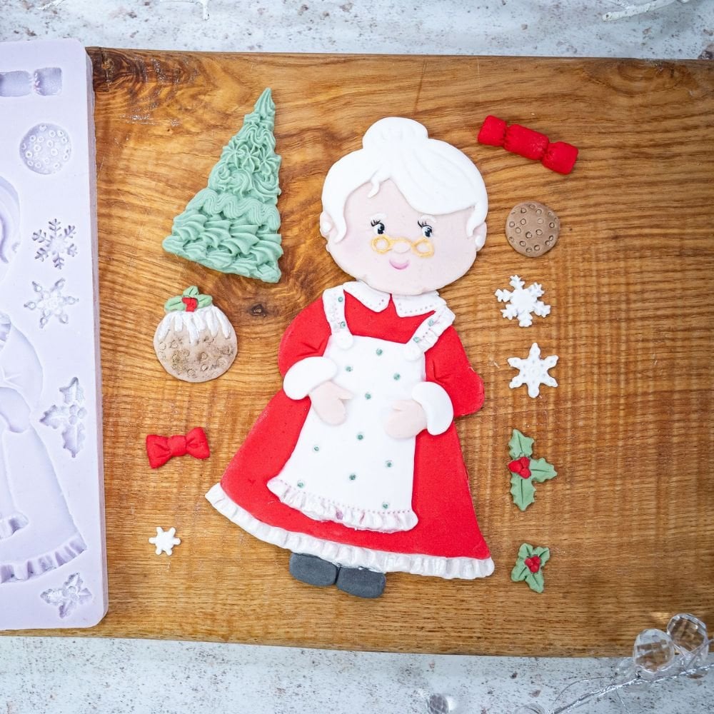 Mrs Claus Christmas Silicone Mould