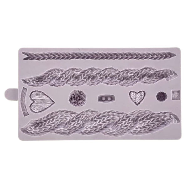 Rustic Cable Knit Silicone Mould