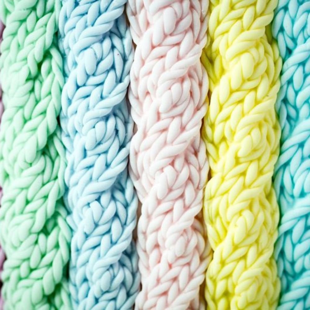 Rustic Cable Knit Silicone Mould