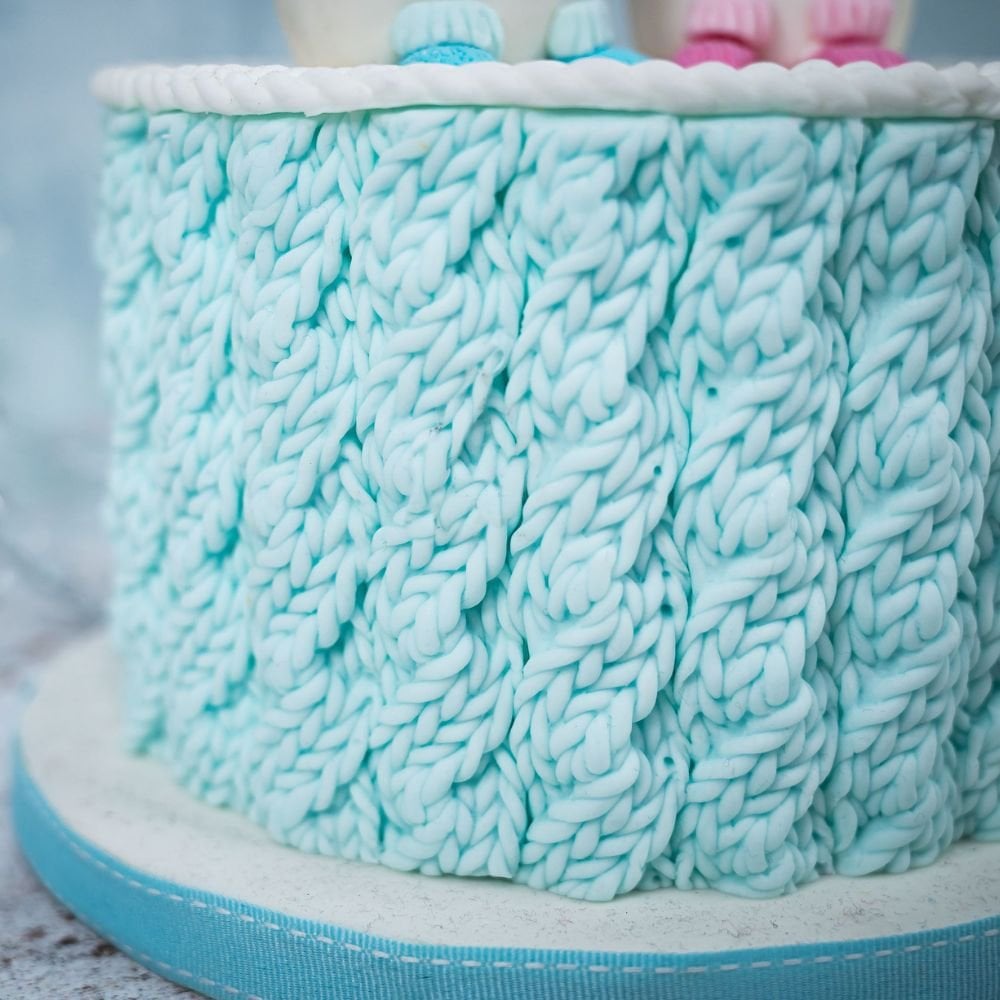 Rustic Cable Knit Silicone Mould