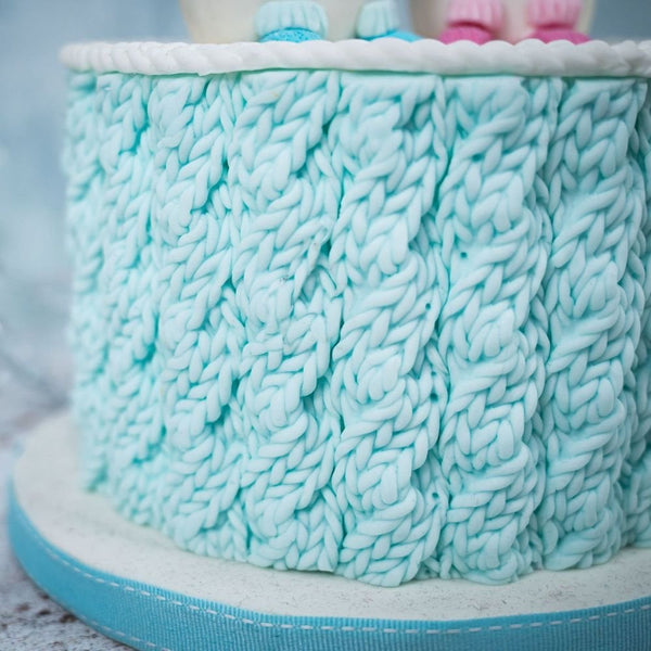 Rustic Cable Knit Silicone Mould