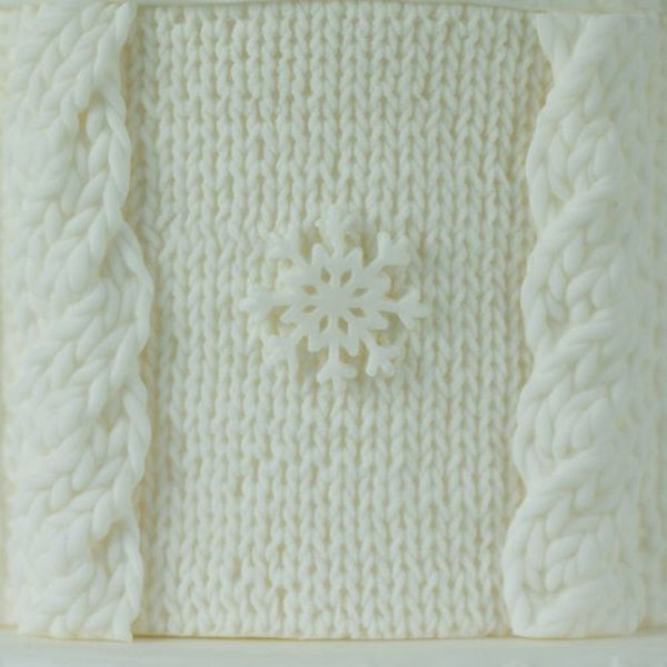 Rustic Cable Knit Silicone Mould